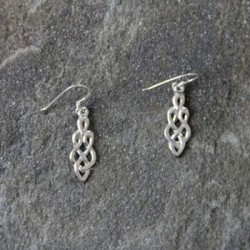 Long Celtic Eternity Knot Earrings