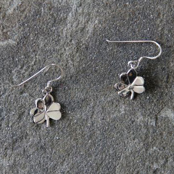Silver Shamrock Earrings A