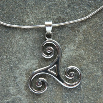 Large Celtic Triscal Pendant